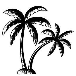 卡通简约简笔画黑白插画小清新