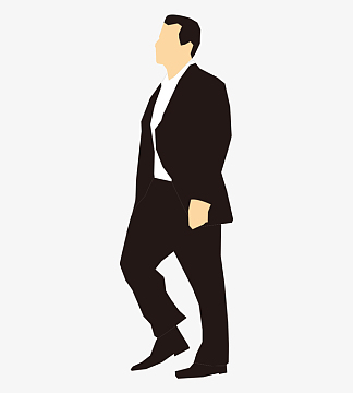 卡通商务人物男人