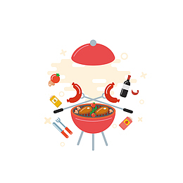 日系插画手绘食物