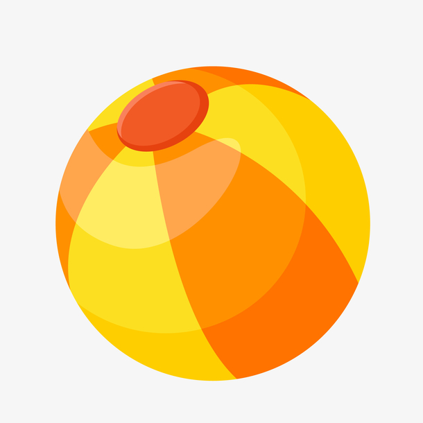 卡通皮球设计矢量图