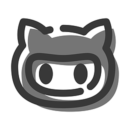 灰色手绘小猫元素