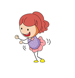 矢量卡通扁平化候选人女生png