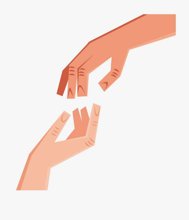 简约手部免抠素材