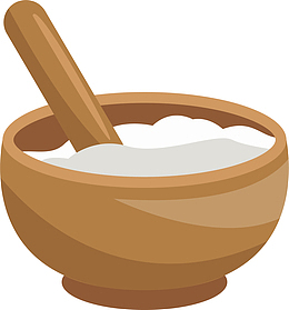 矢量小碗装饰素材