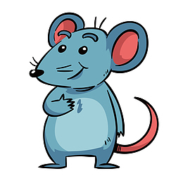 老鼠卡通图案素材-老鼠卡通图案图片元素-觅元素