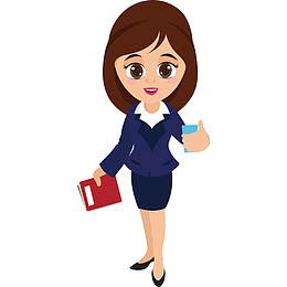 可爱卡通招聘元素