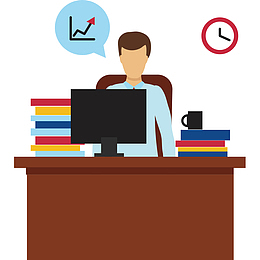 扁平化矢量招聘人员素材