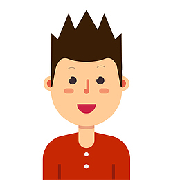 扁平化用户头像设计矢量