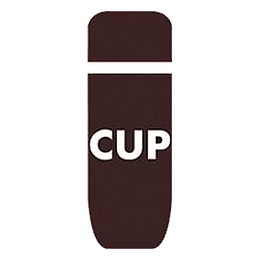 咖啡色扁平化图案杯子