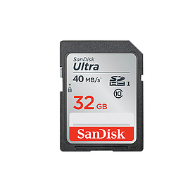 闪迪相机银色渐变32GB存储卡素材