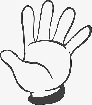 张开的手掌素材图