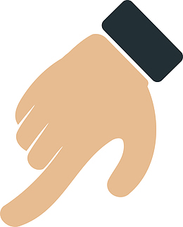 创意手势png素材图