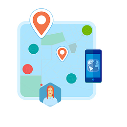 卡通手机定位服务功能