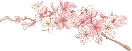 桃花中式艺术插花