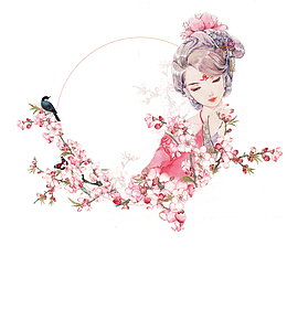 中国风人物装饰图案