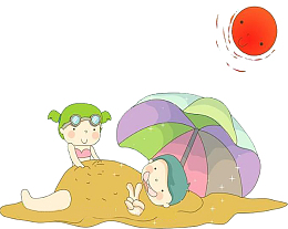 沙滩度假