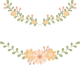 粉色雏菊花藤标题框