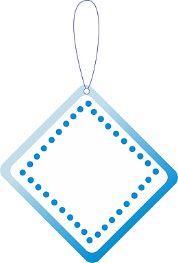 棱形挂签PNG下载