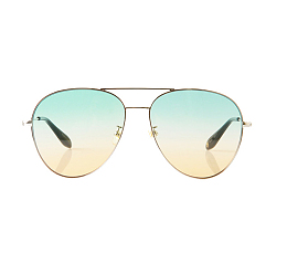 黄绿色渐变太阳镜PNG