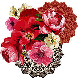 蕾丝花卉