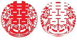 双喜临门剪纸