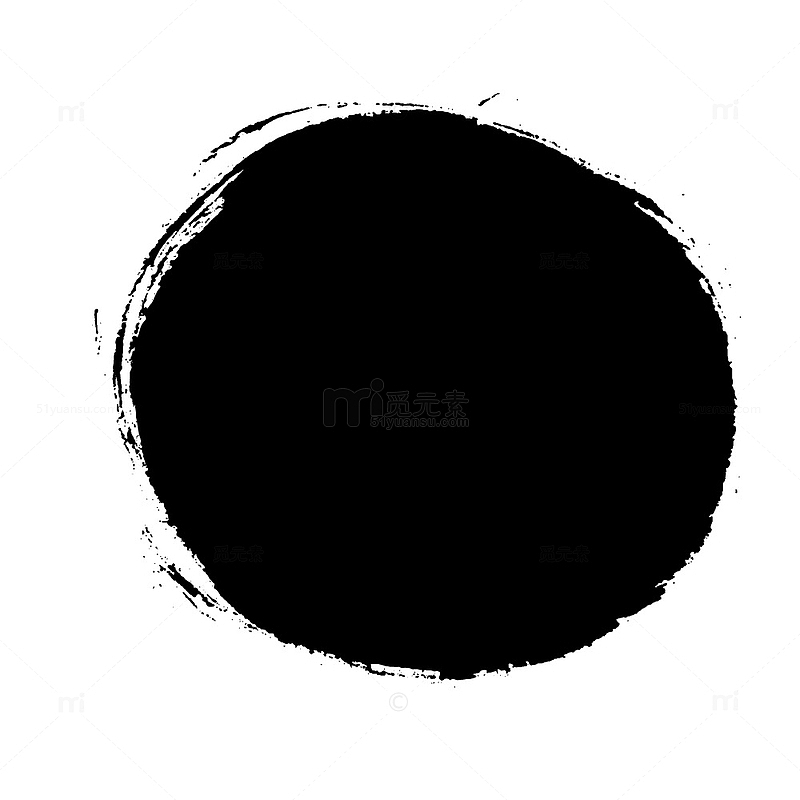 中国风黑色圆圈