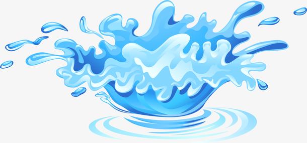 卡通水花矢量图下载