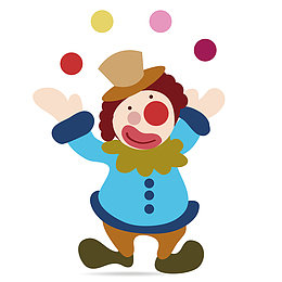 小丑欢呼愚人节元素