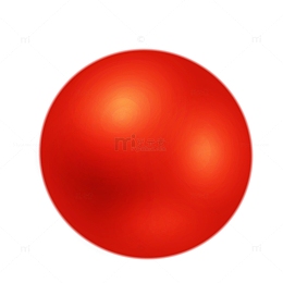 红色时尚矢量五彩球