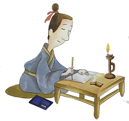 挑灯夜战学习的古代人物