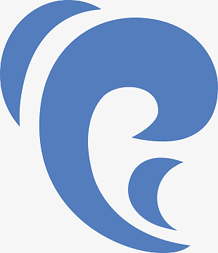 蓝色浪花创意矢量素材图