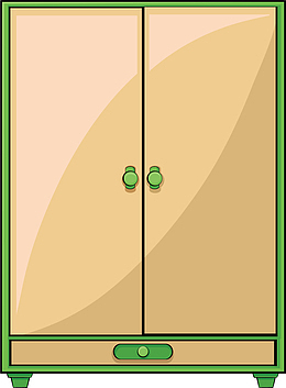 卡通衣柜矢量图下载