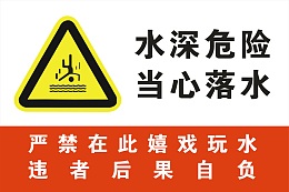 当心落水