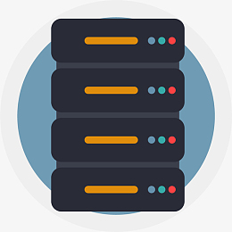 背景阴影矢量卡通服务器