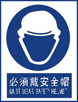 佩戴安全帽