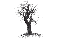 卡通手绘一棵枯树