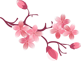 手绘一枝鲜花