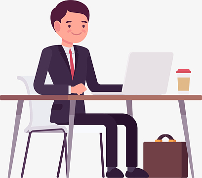 手绘人物职场素材_手绘人物职场图片元素-觅元素