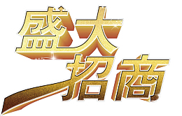 企业扩张金铜色盛大招商立体字