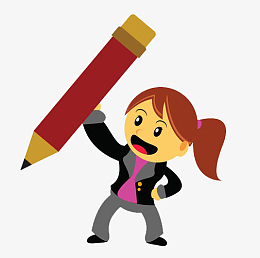 握笔写字卡通元素_手绘/卡通图片免费下载_手绘/卡通素材_觅元素