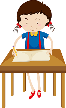 高考加油学习的女孩