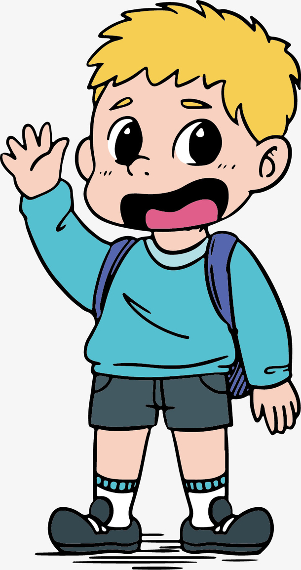 关键词 : 矢量图,黄色头发,挥手,彩色,上学,学习,听话乖巧[声明] 觅