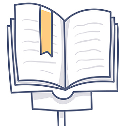 打开的书本矢量插画