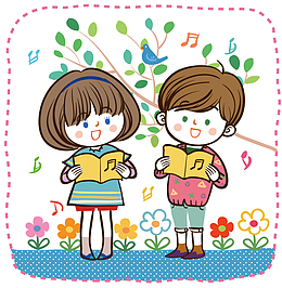 学习的孩子素材矢量