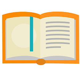 打开的书本设计矢量图