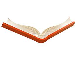 翻开的书页红色