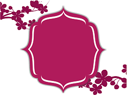 枚红色樱花标题框