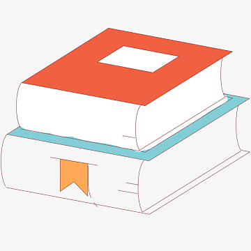 英语字典卡通插画