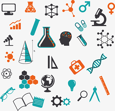 精美的科学元素符号图标矢量素材