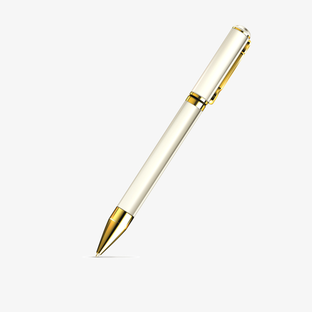 卡通白色的精致圆珠笔设计免抠素材免费下载_觅元素51yuansu.com